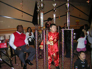 Ayden and 7 feet trophy picture