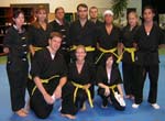 Kung Fu test, yelloow belt group picture