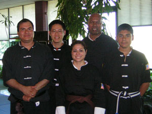 Daina Garcia Kung Fu rank test picture.