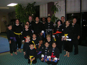 Wang's Martial Arts Kung Fu rank test picture
