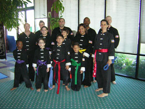 Wang's Martial Arts rank test picture