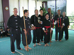 Wang's Martial Arts weapon competetion picture